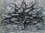 Piet Mondrian - Gray Tree painting